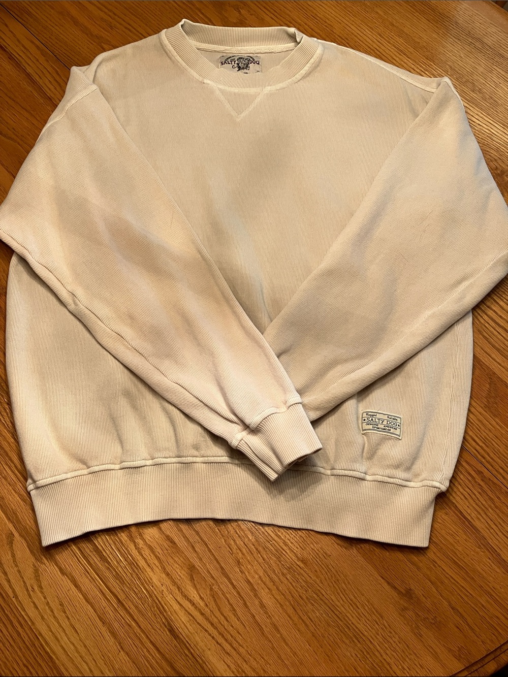 Gant Cream Crewneck Sweatshirt - Men's Crew & Scoop Neck